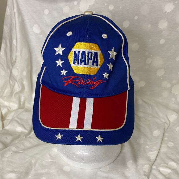 Dale Earnhardt #15 NAPA Racing Stars Stripes Red White Blue Adjustable OSFM Hat - Picture 1 of 9